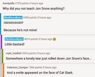 Illustration for article titled Sean Bean did an AMA yesterday (potential spoilers for some, maybe)